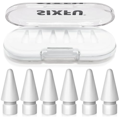 Image of SIXFU Tips for Apple Pencil Tips, Apple Pencil Pro Tips, Apple Pen Tips, Case Accessories Compatible with iPad Pencil Tips(6 PCS)