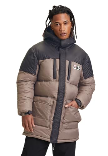 FILA Lichtenau Heavy Puff Parka Acolchado, marrón, XL para Hombre