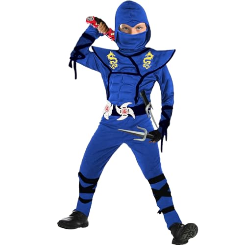 Disfraz Niño Ninja con Accesorios de Lujo miniatura 4