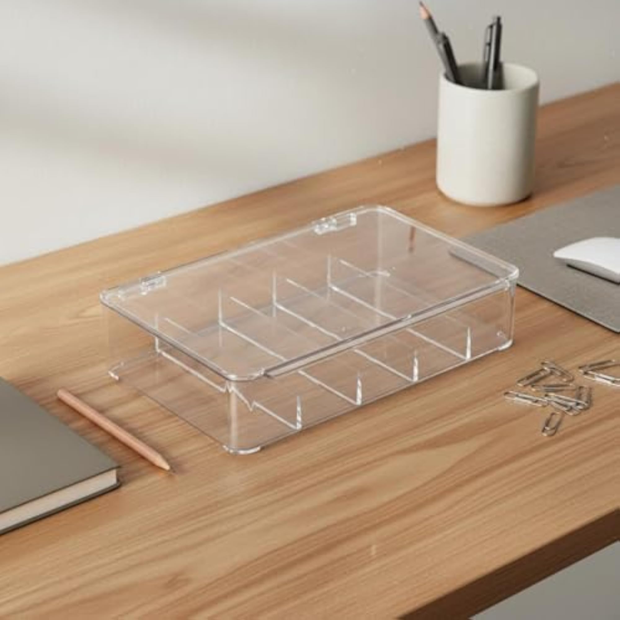 Clear Transparent Drawer Organizer Cosmetic Storage Box