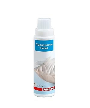 Miele WA DF 252 L DownCare Detergente especial para Lavadora, Detergente para prendas de plumas y ropa de cama, como almohadas, sacos de dormir y plumas, para tejidos suaves y transpirables, 250 ml