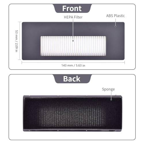 cann Filter and Brush Set Compatible with Ecovacs Deebot OZMO 900/901 Robotic Vacuum Cleaner, DE5G-KTA – Bild 5