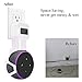 TOOVREN Upgraded Outlet Wall Mount Holder Stand for Dot 3rd Generation (No Muffled Sound) Space-Saving Alexa Accessories for Your Smart Home Speakers Without Mess Wires or Screws (2 Pack)