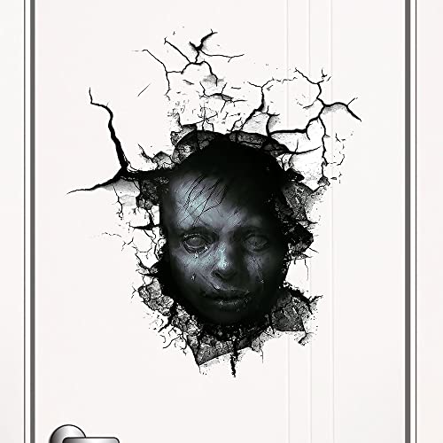 Ggboy 3D Halloween Wall Decals, Male Ghost Halloween Wall Stickers Removable, Halloween Scary Wall Decals Stickers Decorations For Bedroom, Halloween Wall Window Stickers Clings For Glass Window #TOP2