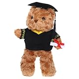HOMOBABE Ours Peluche de Graduation avec Chapeau Doctoral Souple et Doux Rose pour Un Diplôme Décoration Adorable et Confortable pour Occasion