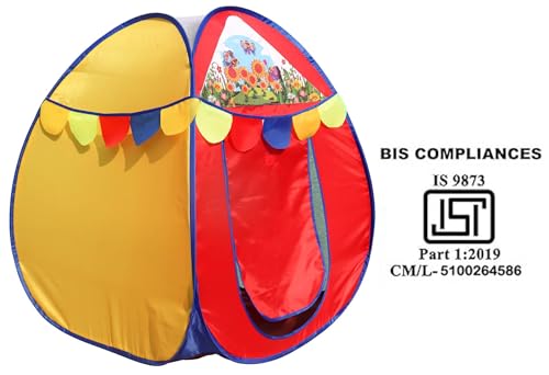 Image of Homecute Igloo Type Foldable Popup Small Size Kid's Toys Play Tent House for Indoor & Outdoor, Suitable for 1 Year to 6 Years (Small Size Multicolour)