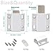 10 Pack Magnetic Push Latch Catch Push to Open Latch Pressure Touch Release Cabinet Catch for Doors Drawers Release Latch Kitchen Drawer Push Catch Pop Out Latch (White)