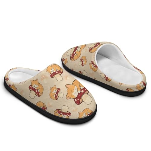 Binienty Cute Animal Print Winter Slippers for Women Indoor Slip on House Shoes Matching Family Pajama4