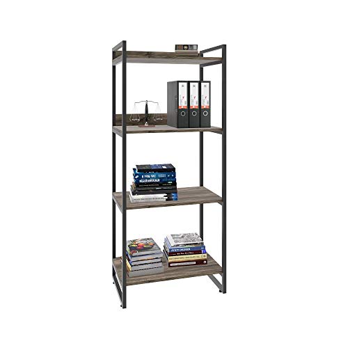 Estante Multiuso 4 Prateleiras 146x60cm Estilo Industrial