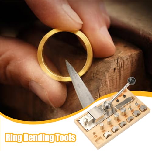 Herramienta de doblado de anillos y máquina estirable reductora para taller de joyería 3