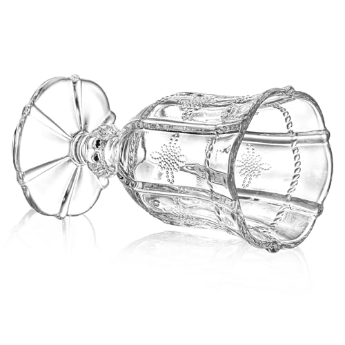 Coloch CO-CORDIALGLASSES-6P3.5OZ 6 Pack Embossed Cordial Glasses With Stem, 3.5Oz Crystal Port Wine Glasses Vintage Shot Glasses Mini Goblet Glassware Tasting Glasses thumb #2