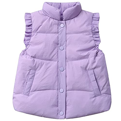 Happy Cherry Toddler Baby Girls&Boys Zipper Jacket Sleeveless Warm Vest Lightweight Coat