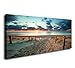 Canvas Wall Art Beach Sunset Ocean Nature Pictures Long Canvas Artwork Prints Contemporary 20in x40in Wall Art Decor for Home Living Room Bedroom Decoration Office Wall Decor Framed Ready to Hang
