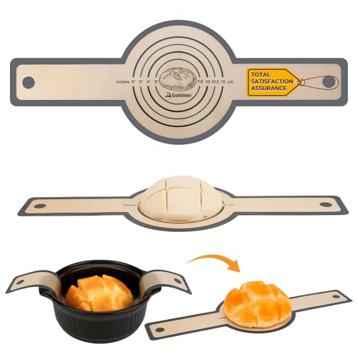 Silicone Bread Sling for Dutch Oven- Double Thickness Platinum Silicone