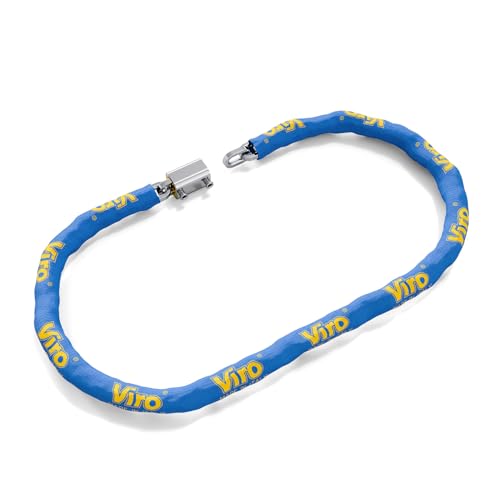 Viro | Blocca Catena, Catena Moto E Scooter, Con Lucchetto, Asta Anti-Strappo E Antitaglio, Catena Semiquadra Di 90 Cm, Sezione 8 Mm - 4