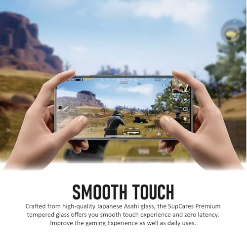 Image of SupCares Tempered Glass for iQOO 13 5G (6.82 Inch) With Installation Kit | 9H Edge to Edge Screen Protector | Black