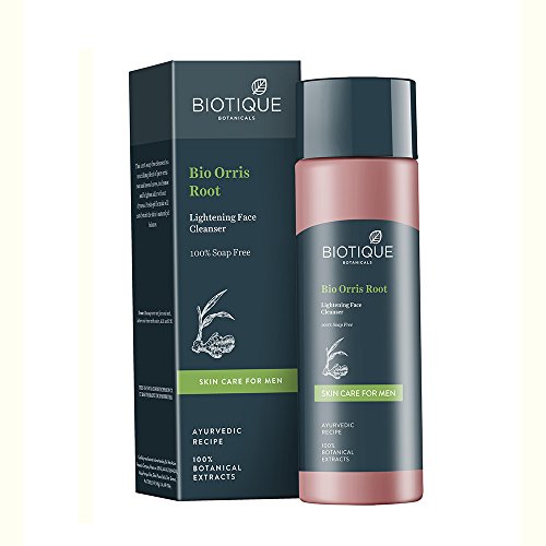 Image of Biotique Bio Dandelion Visibly Ageless Serum, 40 ml and Biotique Bio Orris Root Lightening Face Cleanser for Men, 100% Soap Free, 120ml