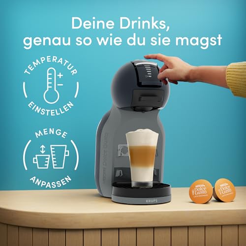 NESCAFÉ Dolce Gusto Mini Me 2 von Krups Kaffeekapselmaschine, Temperatur und Menge einstellbar, über 45 heiße und kalte Lieblingsgetränke, kompakt, stilvoll, Cosmic Grey, KP143BF0.26 4