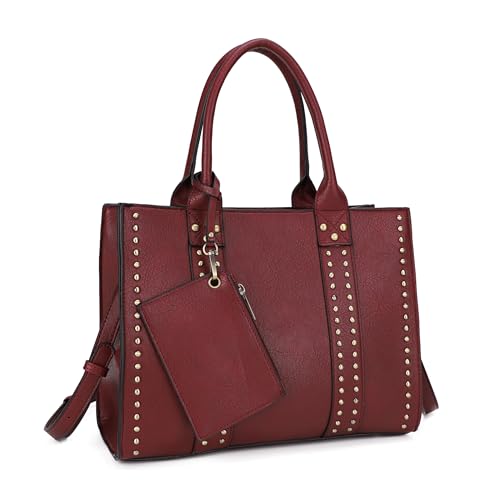 Image of JESSIE & JAMES Satchel Purses for Women Shoulder Bags Crossbody Top Handle Handbags with Adjustable Strap Card Pouch