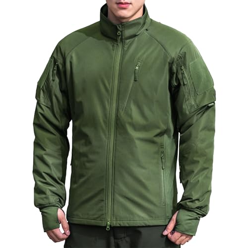 Chaqueta ligera con capucha para hombre talla S verde miniatura 1