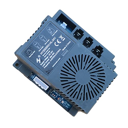 FULIHUAPOW HY2005RX-HL-24V 2.4G Black Remote Control and Receiver, for Kids Ride On Toys, 24V Control Box Motherboard Accessories Ride On Car Replacement Parts - Thumbnail 3