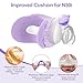 2 Packs Improved Cushion for Airtouch N30i & Airfit N30i, with Soft Fleece Fabric, Warm & Breathable, Non-Slip Nasal Pillow Mask, Comfort & Easy to Use CPAP Supplies, Old Version - Purple (Small)