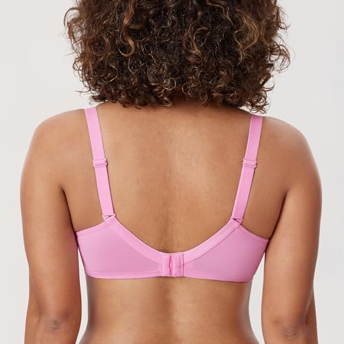 Image of DELIMIRA Women's Plus Size Full Coverage Lace Underwire Unlined Bra Up to J