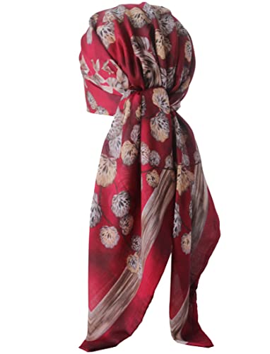 Deresina Headwear Facile Attache Foulard pour la chimiothérapie (Rouge Printed) Cover