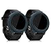 Produktbild kwmobile 2X Sport Schutzhülle kompatibel mit Garmin Vivoactive 3 - Silikon Hülle Cover ohne Tracker Anthrazit