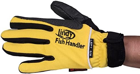 Lindy Fish Handling Glove (Small/Medium, Yellow, Left-hand)