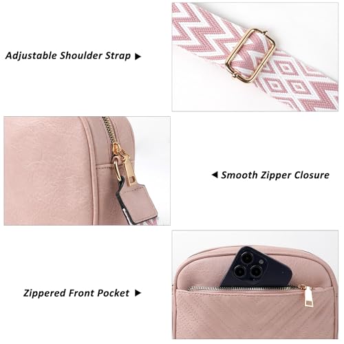 Image of TANTOMI Crossbody Purses for Women Leather Purse Shoulder Handbags with Wide Strap, Small Crossbody Bags for Women Travel