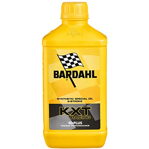 Bardahl - Olio con Teconologia KXT RACING per Motori a 2 Tempi, Aumenta la Potenza del Motore, Utilizzabile a Basso Dosaggio, 1 Litro
