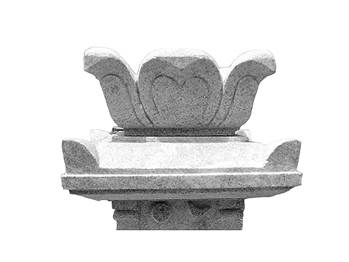 Image of SR Express Customized Stone Tulsi Pot | Tulsi Planter | Gardening Tulsi Planter | White Stone | Handmade Tulsi Pot-8 (15 inch)