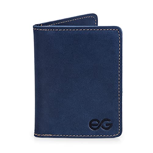 Carteira Pequena Cnh/cédulas/cartões Mini Couro Legítimo (AZUL)