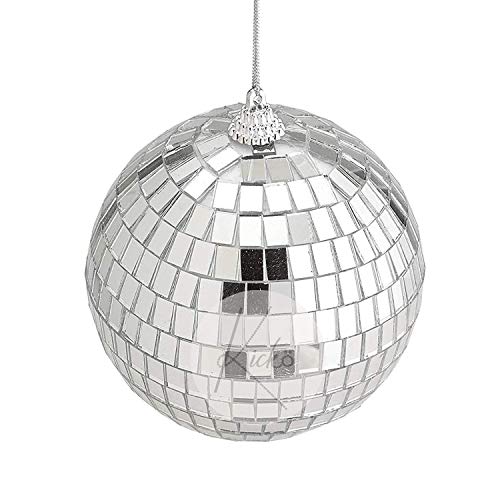 Kicko Disco Ball Gold - Mini Disco Ball Decoration - Mirror Disco Balls - 4" Silver Hanging Ornaments for Party Decor - Reflective Kicko Mirror Disco Balls - Game Accessories