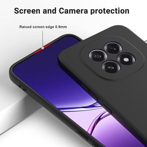 Image of Back Cover for Oppo F29 5G / F29 Pro 5G | Full Camera Protection | Premium Liquid Silicon Case | Flexible Bumper Case for Oppo F29 5G / F29 Pro 5G (Black)
