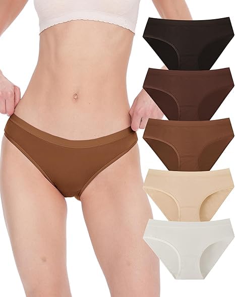 louryn koulyn Womens Underwear Bikini Underpants Hipster Ladies Panties Soft Stretch Breathable Panties for Women, 5-Pack-picture-41