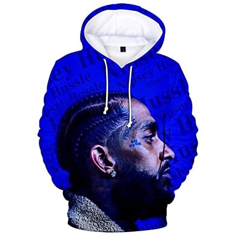 CCEE Hip Hop Rapper Nipsey Hussle Hoodie Herren- Und Damen-Sweatshirt Fashion Hooded Sweater Lässig Loose Street Jacket Shirt Normale Dicke Cover