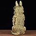 Sculpture Decor All Copper Wolf Dog Ornament Statue Crafts Living Room Decoration Crafts