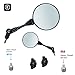 COPPIA SPECCHIETTI RETROVISORI MOTO PIEGHEVOLI RECLINABILI M10 M8 FASCETTA SPECCHI RIPIEGABILI SCOOTER ENDURO CROSS MOTARD TRIAL MANUBRIO DX SX