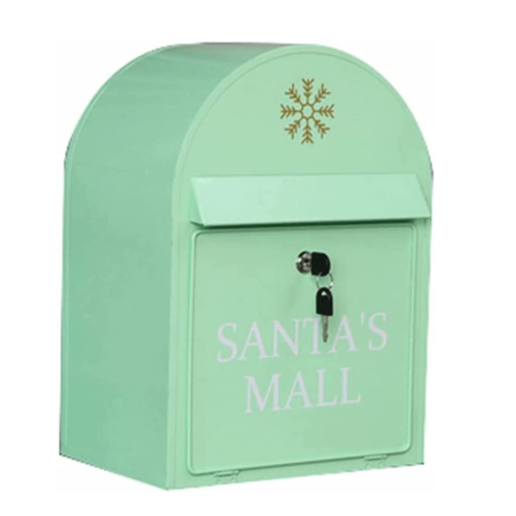 letter box， Mailbox Wall mount Postbox Belt Lock Posts Home Porch Metal Drop Box Outdoor Letter Mailboxes
