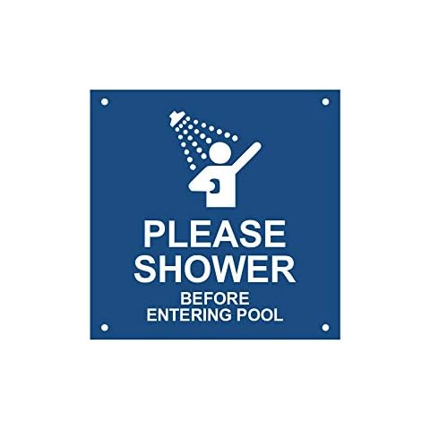 Please Shower Before Entering Pool Sign Cover
