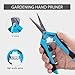 VIVOHOME Gardening Hand Pruner with Straight Stainless Steel Blades Non-stick Pruning Shear Bonsai Cutter Blue for Potting (Pack of 2)