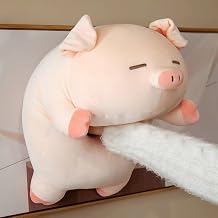 Pig Stuffed Animal 50cm Cute Pig Plushies Pillow Hugging Pillow for Kids, Fat Soft Cuddly Stuffed Pigs Plush Toy for Girls Boys Squint Eye