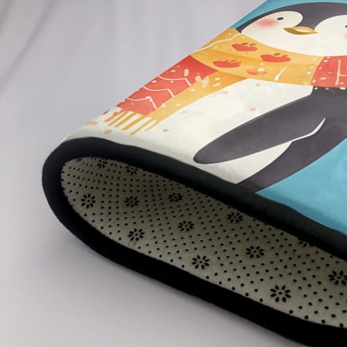 Tapis pingouin fleurs anti-usure pour protéger le sol avec douceur