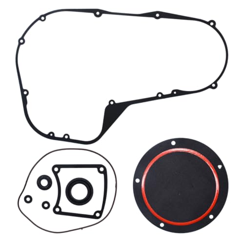 Image of Clutch Primary Cover Gasket Kit Fit for Harley Davidson Road Glide | Compatible with Electra Glide Twin Cam Bagger Touring Road King 1999-2006