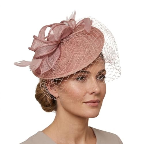 Caprilite Soucoupe Sinamay Serre-tête Bibi Mariage Ascot Chapeau Chapeau/Voile Cage à Oiseaux - - Taille Unique