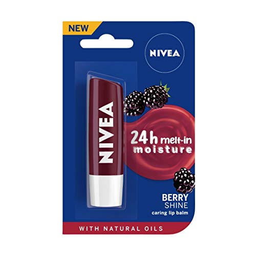 Nivea Lip Care Fruity Shine, Blackberry, 4.8g(Ship from India)