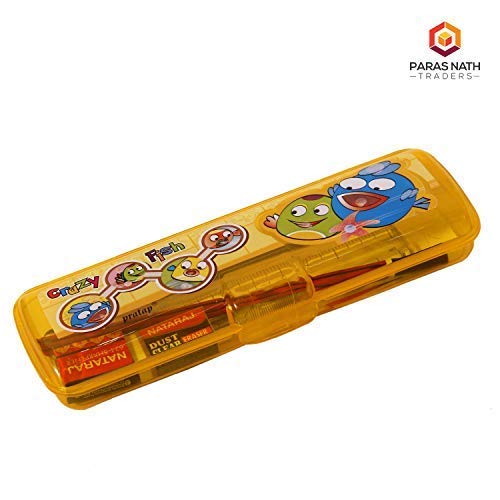 Image of LUCID...We Build Relations Pencil Case Set for School Use with Branded Stationery for Birthday Parties Return Gift Purpose with Complementary Gift Wrap. (Pack of 18)