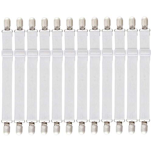 Preisvergleich Produktbild Eternitry 12 stücke Einstellbare Bettlaken Befestigungen Hosenträger multifunktionale Blatt Clip Vorhang Clip Sofa Abdeckung Halter